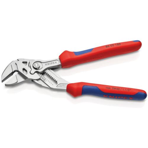 Knipex Pliers Wrench Pliers and a Wrench in a Single Tool Multi-Component Handles 180 mm 86 05 180
